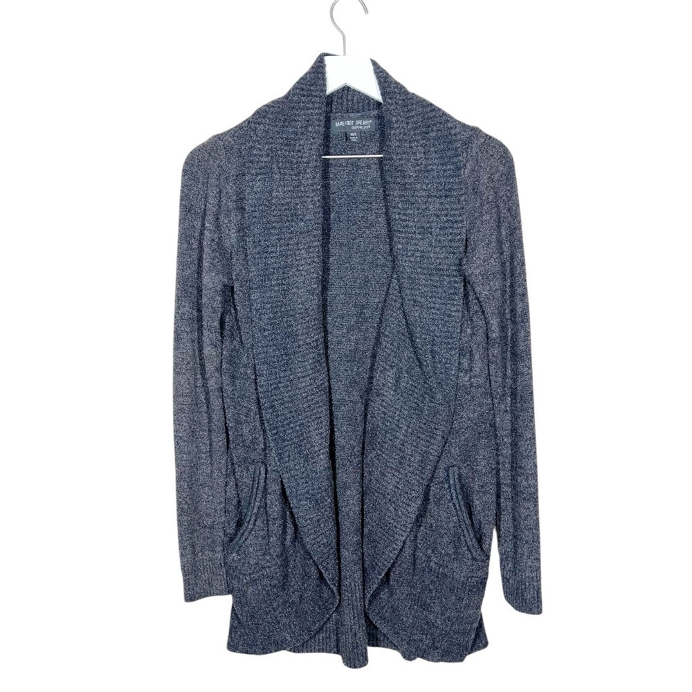 Barefoot Dreams CozyChic Lite Circle Cardi Sweater Gray Size XS/S